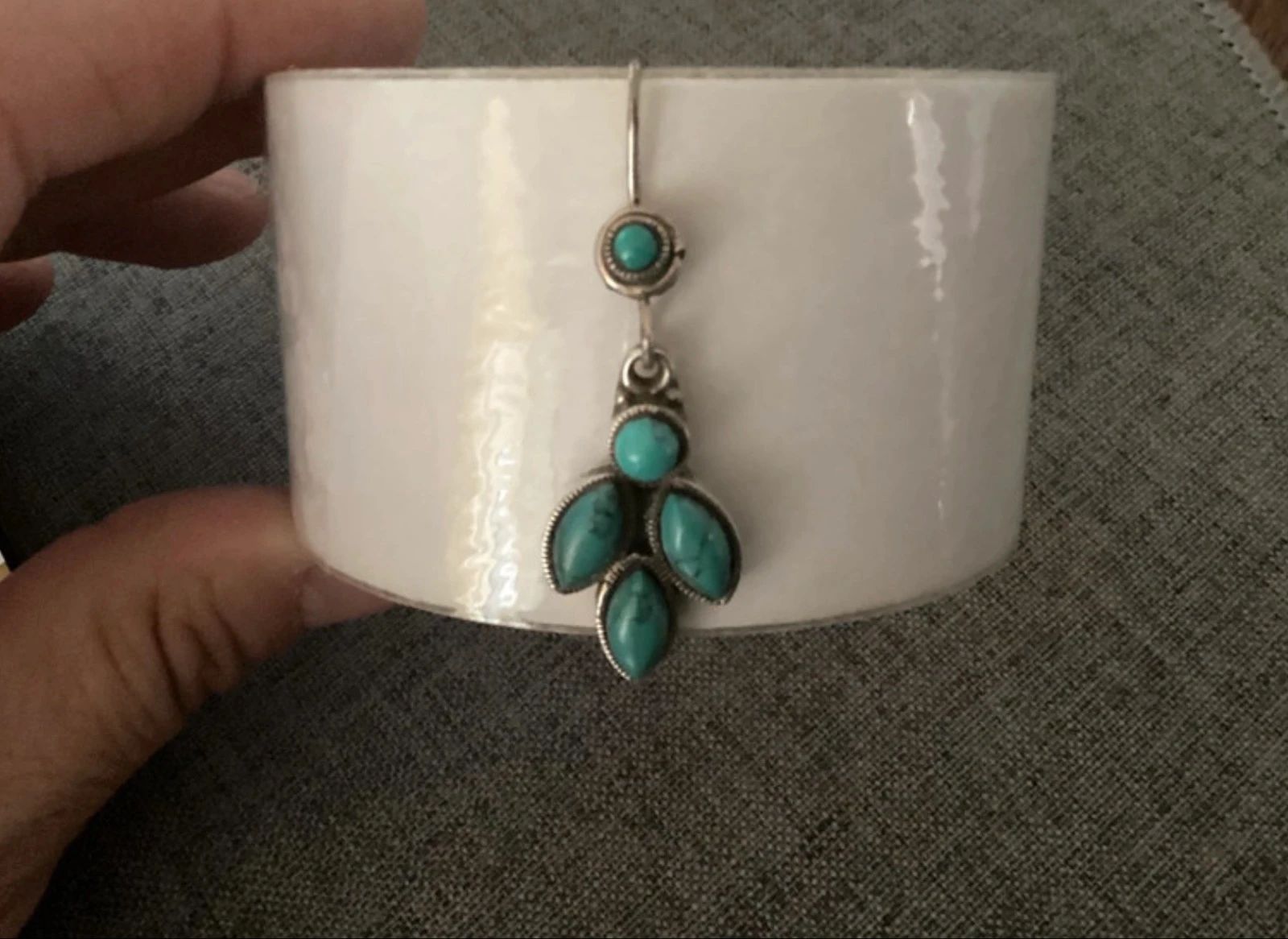 Aretes de plata y turquesas auténticas – photo 5
